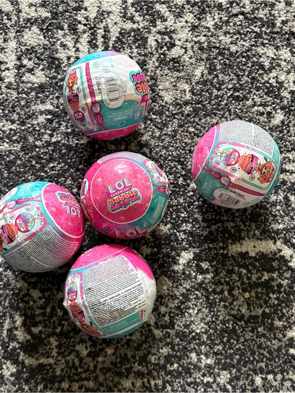 5 L.O.L. Surprise! Bubble Surprise Toy Ball - Pink & Teal